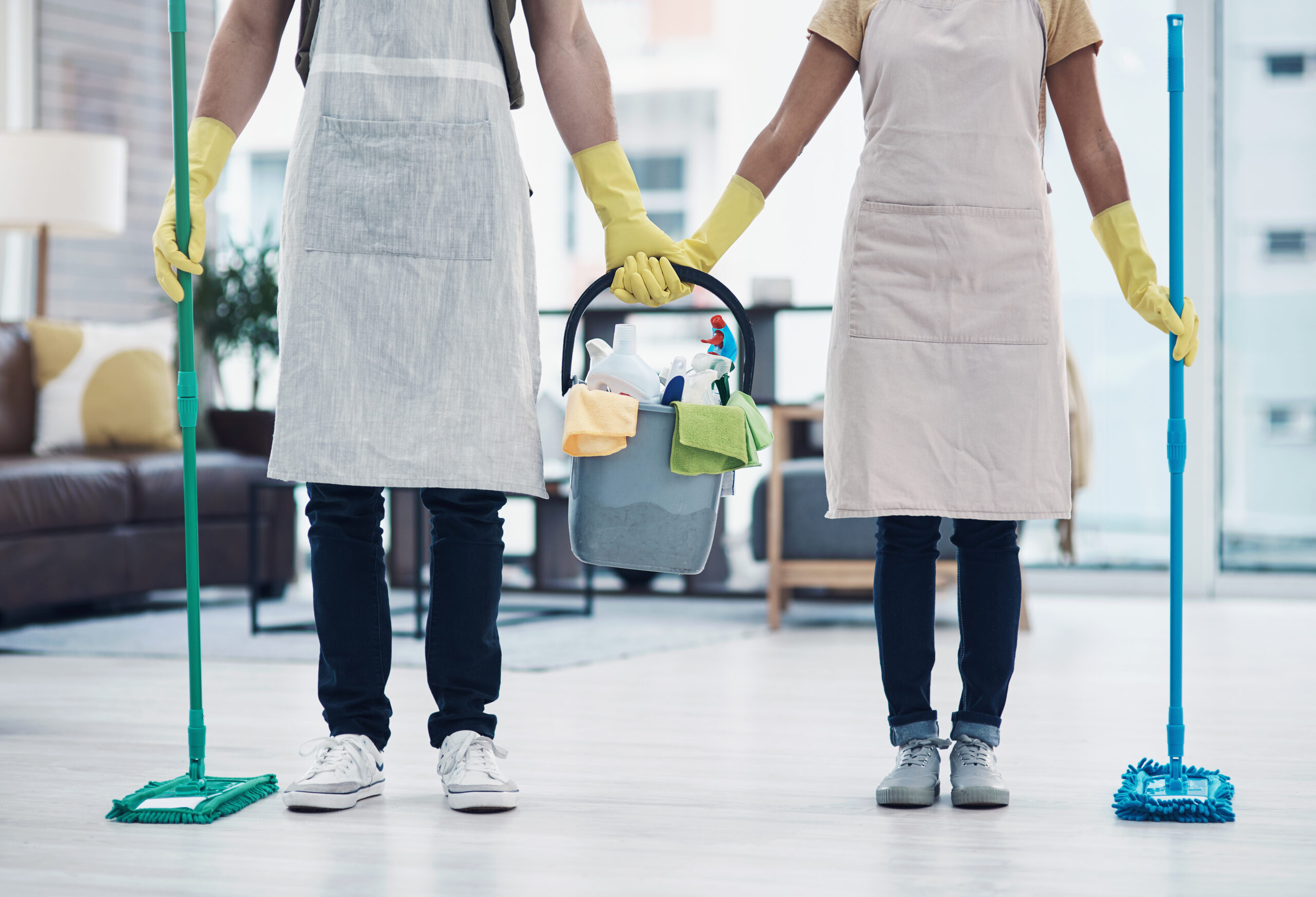 Carrying the load together keeps the house clean.